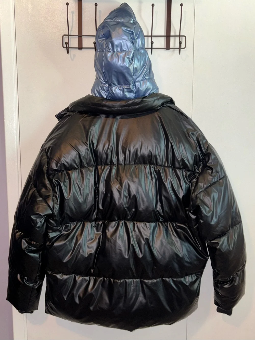 Metallic Hooded Puffer